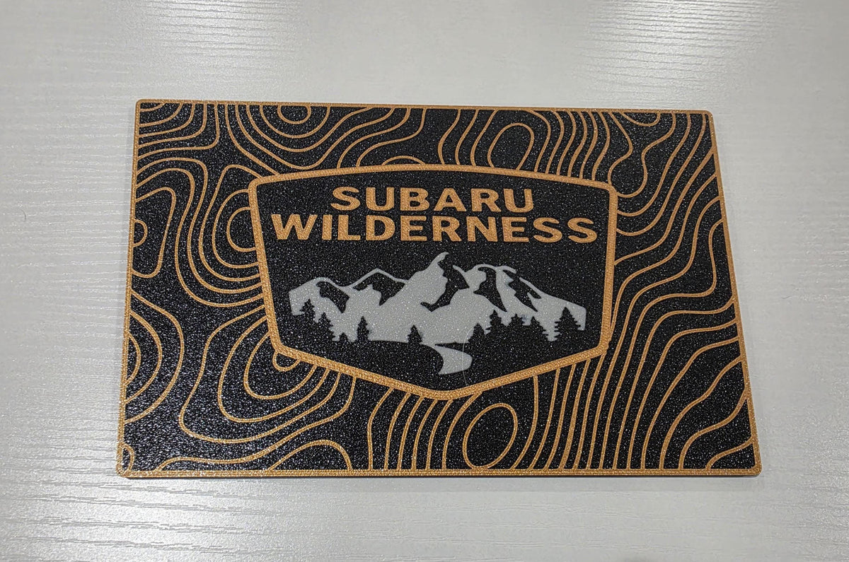 2026+ Subaru Outback Wilderness Dash Pocket Pad: TOPO Pattern, PETG Material