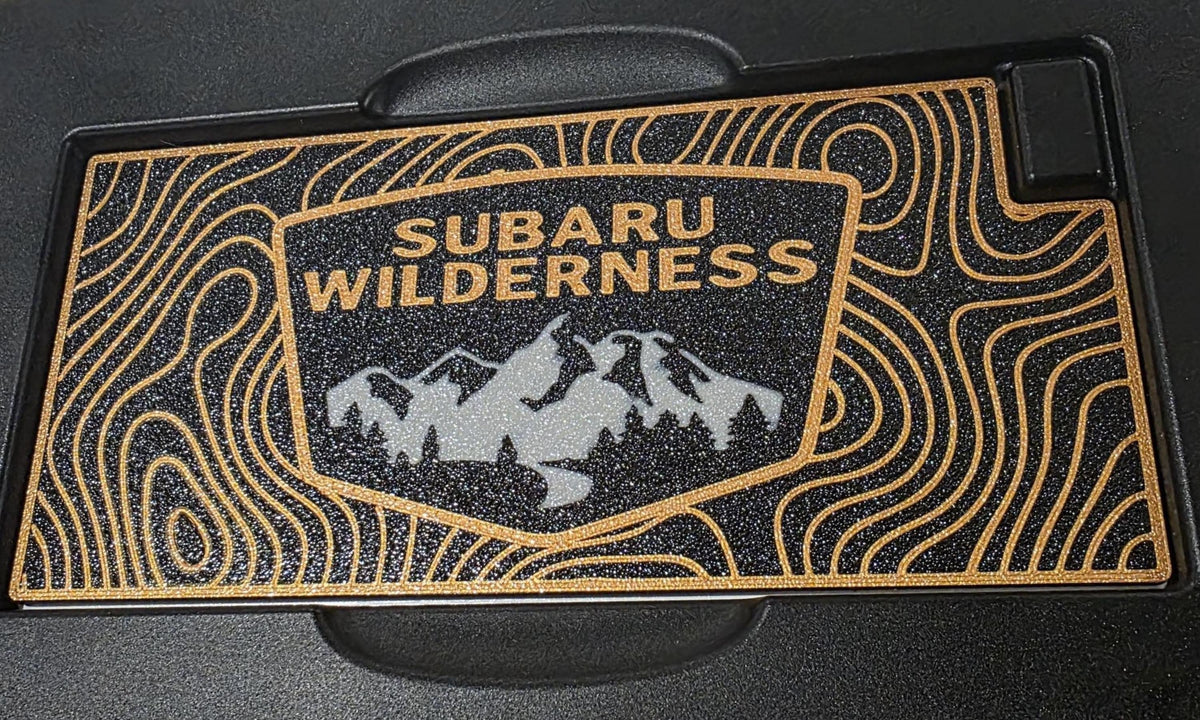 2026+ Subaru Outback Wilderness Dash Insert: TOPO Pattern, PETG Material