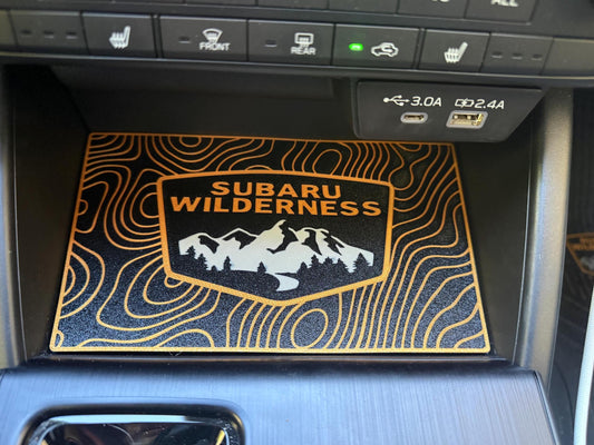 2026+ Subaru Outback Wilderness Dash Pocket Pad: TOPO Pattern, PETG Material