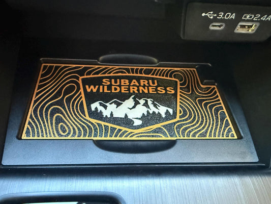 2026+ Subaru Outback Wilderness Dash Insert: TOPO Pattern, PETG Material