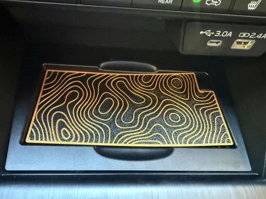 2026+ Subaru Outback Dash Insert: TOPO Pattern, PETG Material